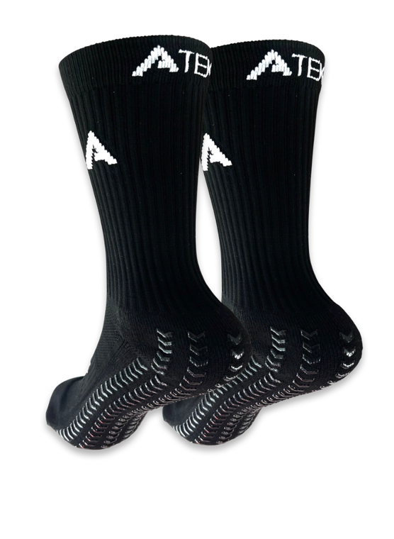 atek blak sock grip football